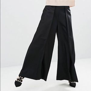 ASOS Navy Blue Wide Leg Pants